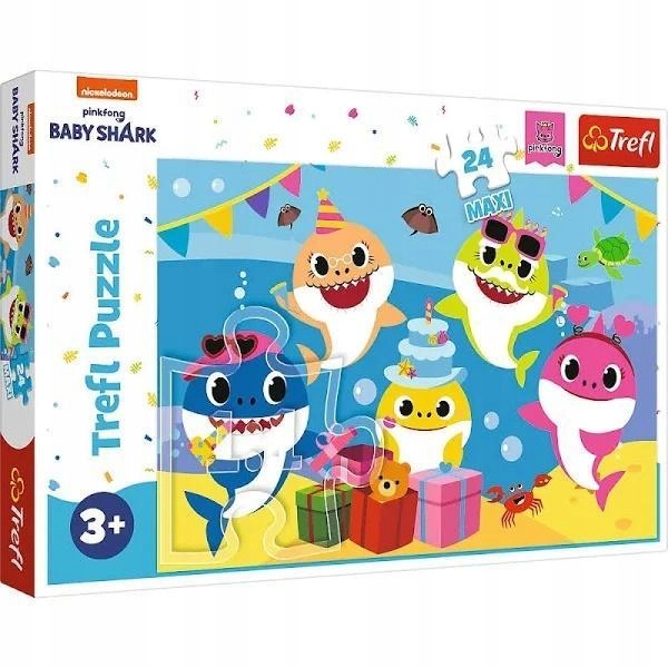 

Puzzle 24 Maxi Wesołe Baby Shark Trefl, Trefl