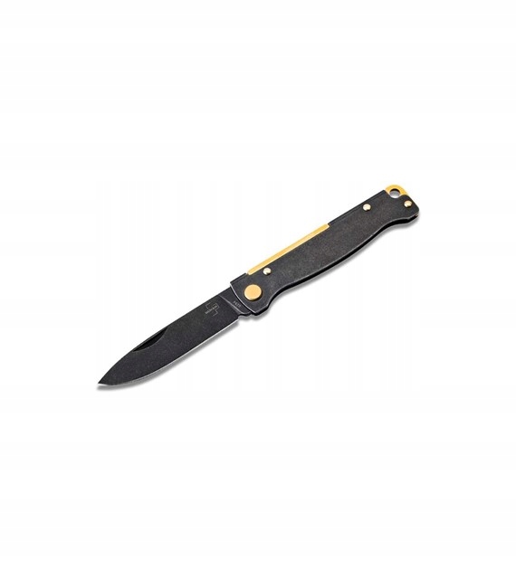 Nůž Boker Plus Atlas Black Stonewash Brass