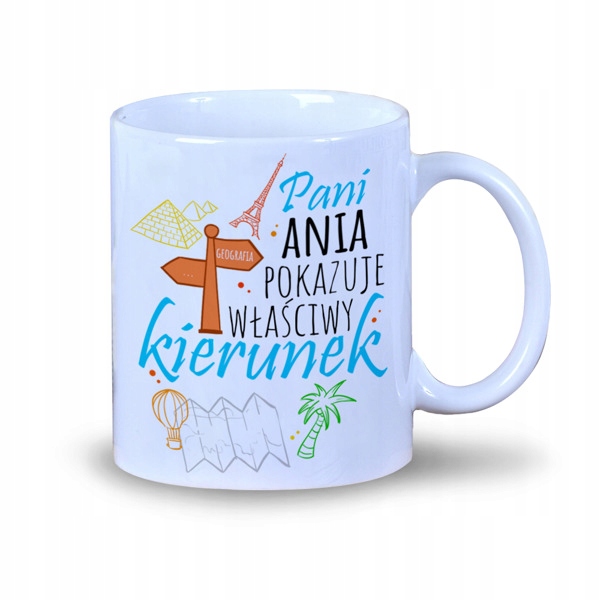 

Kubek dla nauczyciela Geografia dowolne Imię