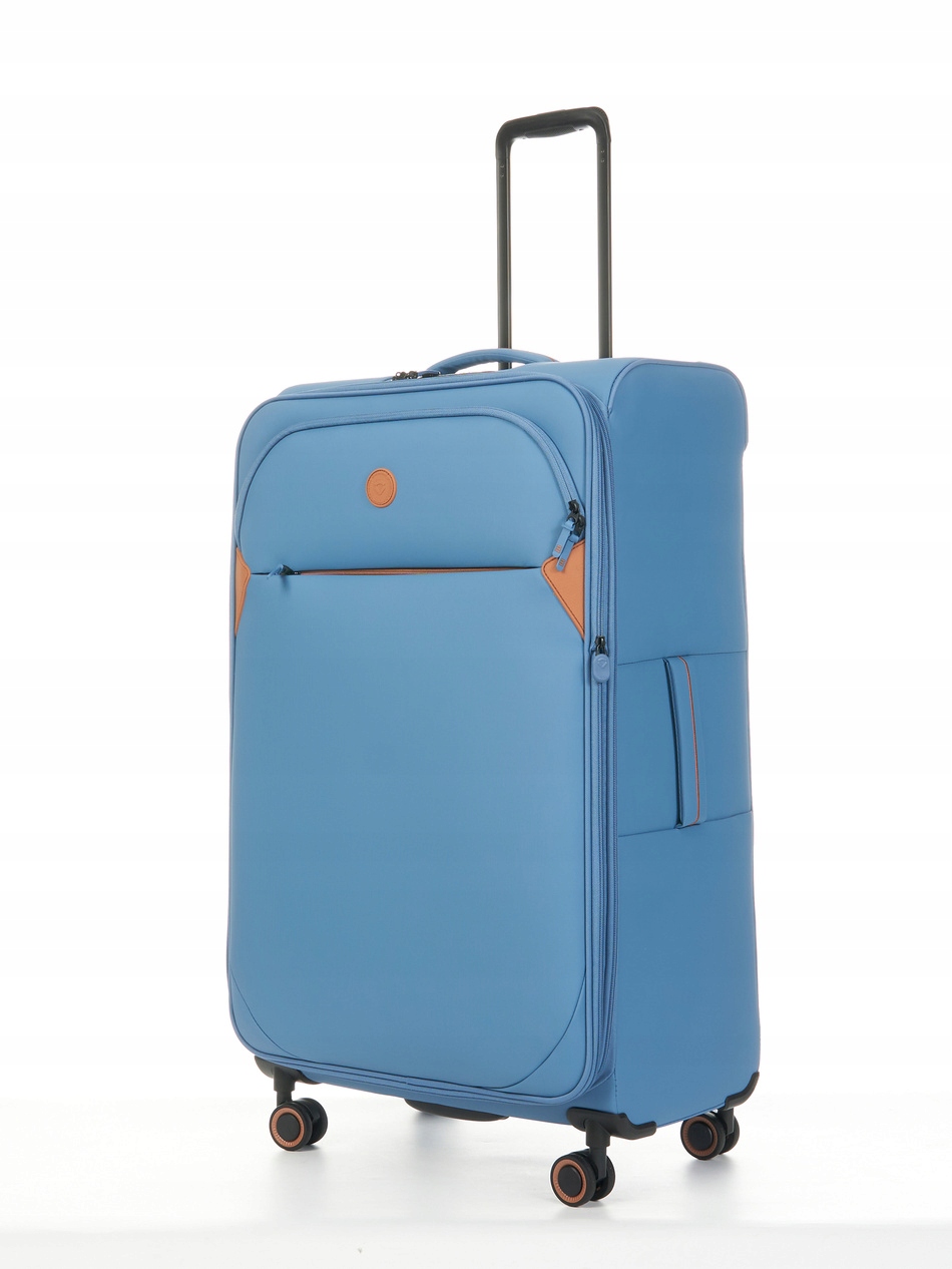 Velký cestovní kufr Verage Cambridge 80 cm, modrá kolečka, 360 101 l