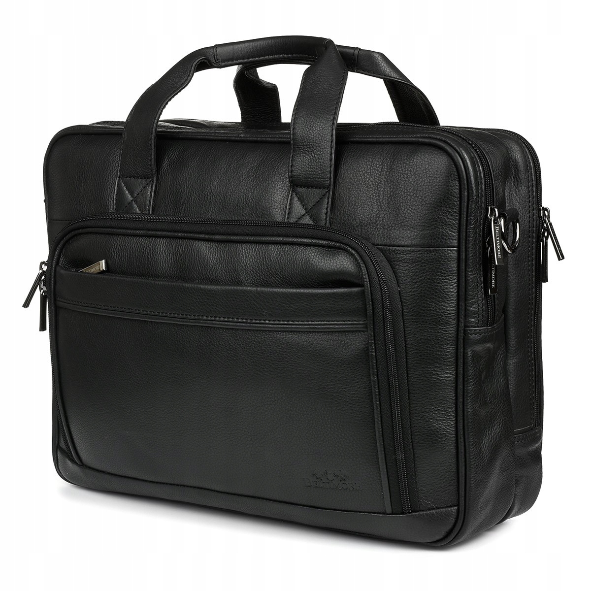 Velká pevná kožená taška Beltimore na notebook