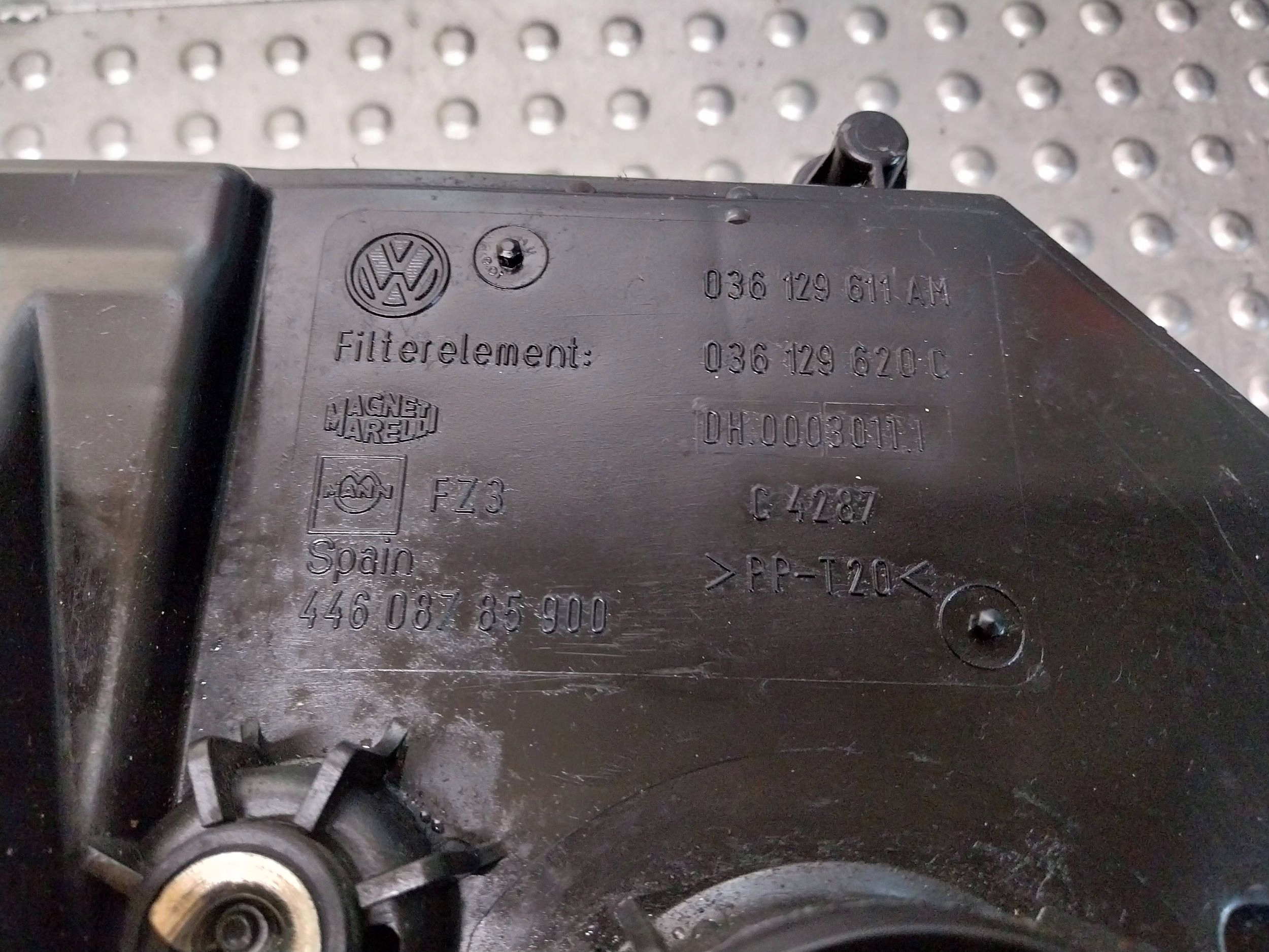 Gehäuse filter luft 036129611AM GOLF IV A3 8L LEON und OCTAVIA und 1,4 16V