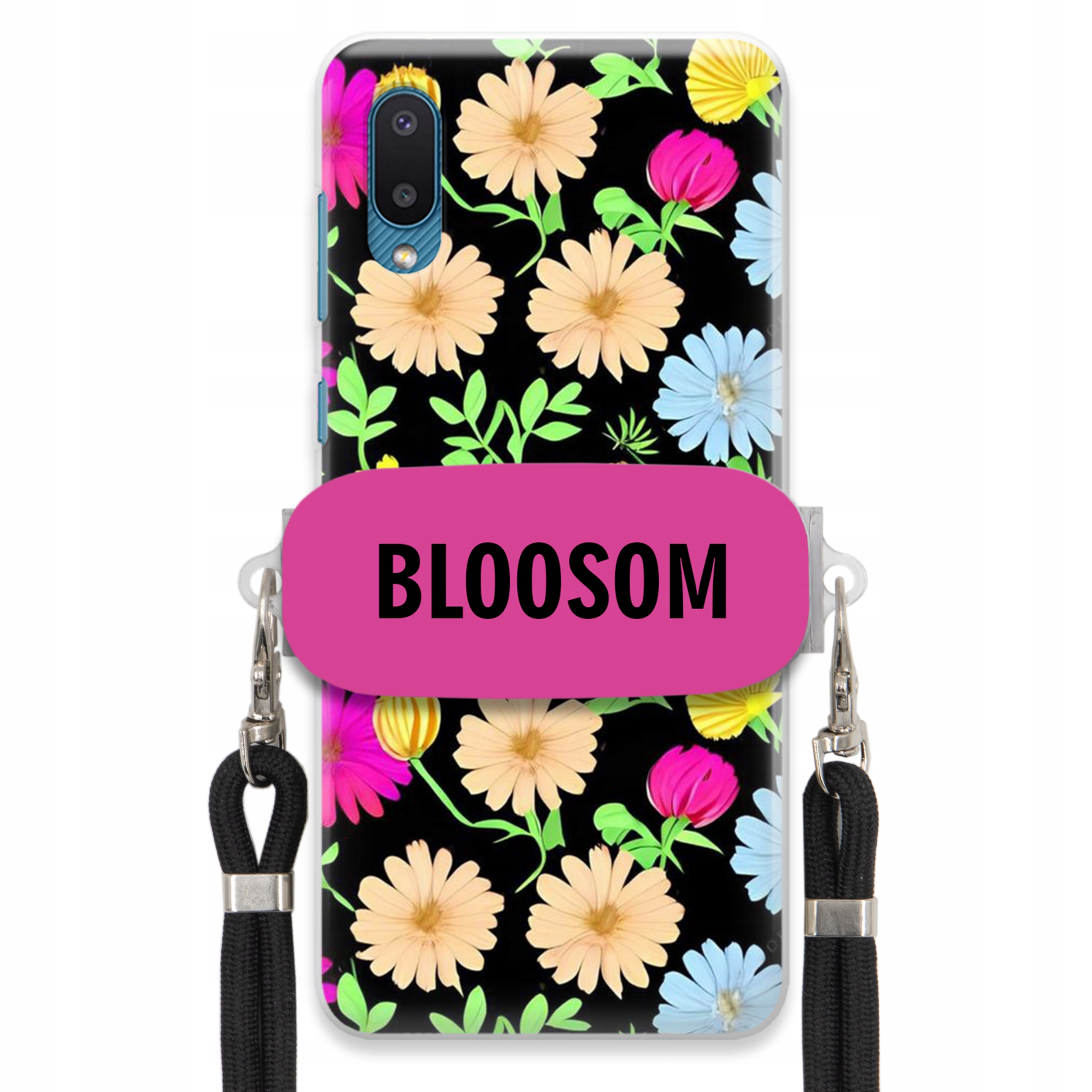 Puzdro Crossbody Držiak Pre Samsung M02 Puzdro Kvety Bloosom Flower