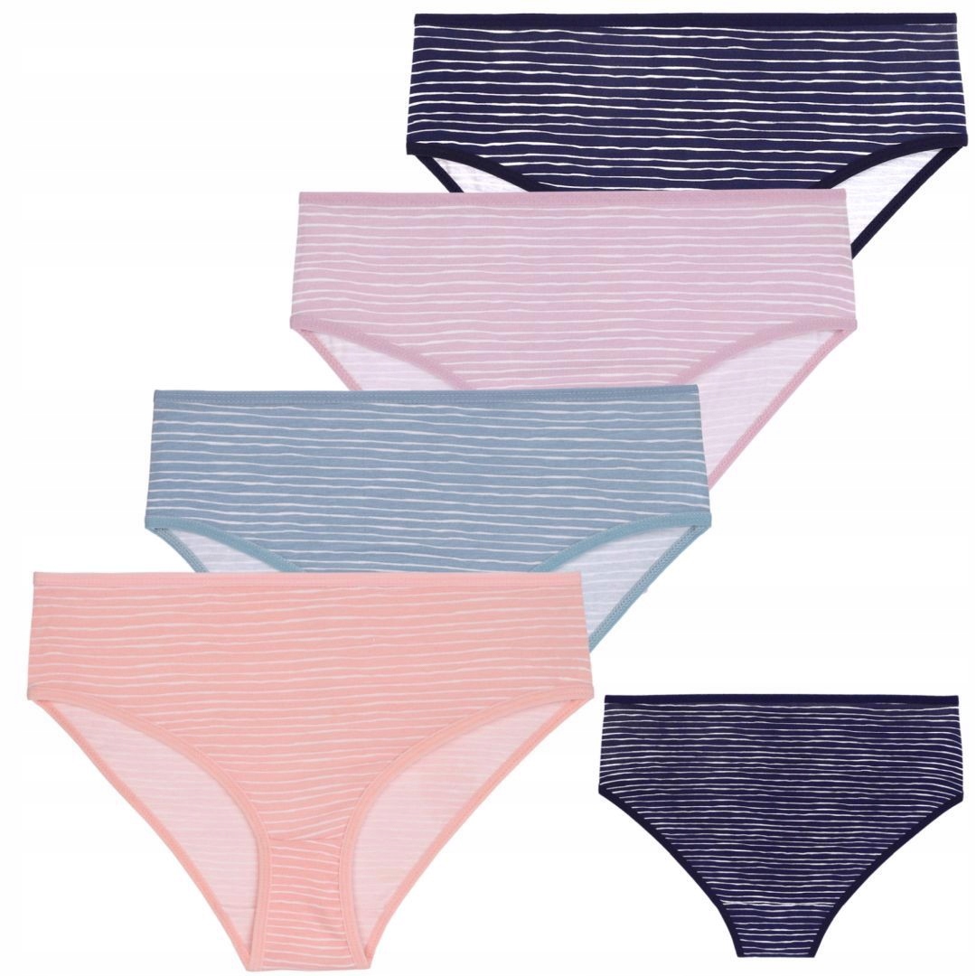 Majtki damskie figi Moraj bawełniane wielokolorowe 4 szt.