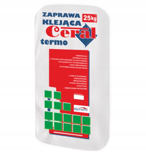 

Klej Na Siatkę Włókna 25KG Biały I Grafitowy