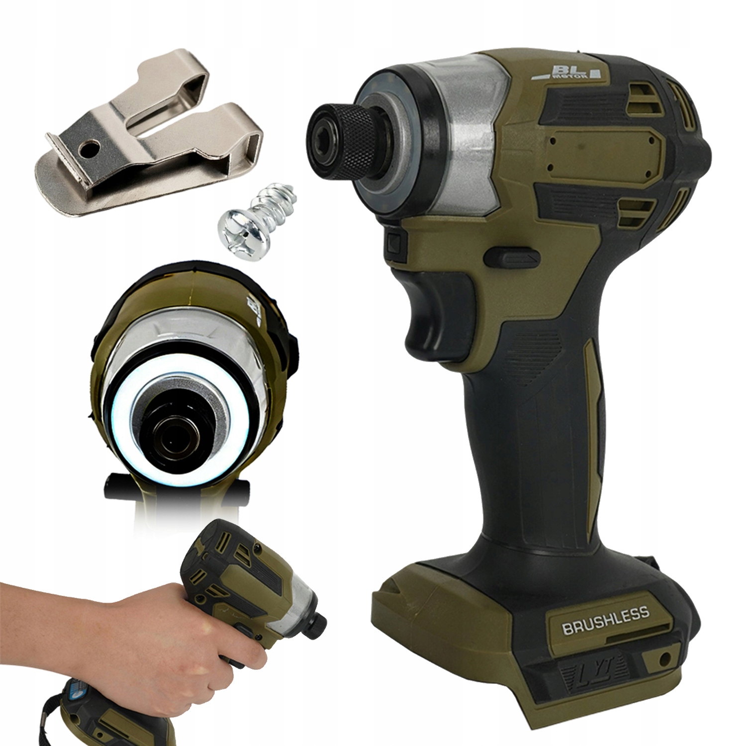 Bezkartáčový Rázový Utahovák 5 Rychlostních Stupňů Led Pro Kola A Dílnu