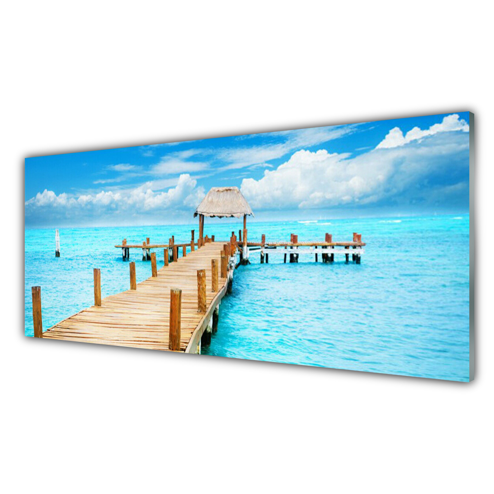 

Obraz akryl ścienny 125x50 Most Morze Architektura