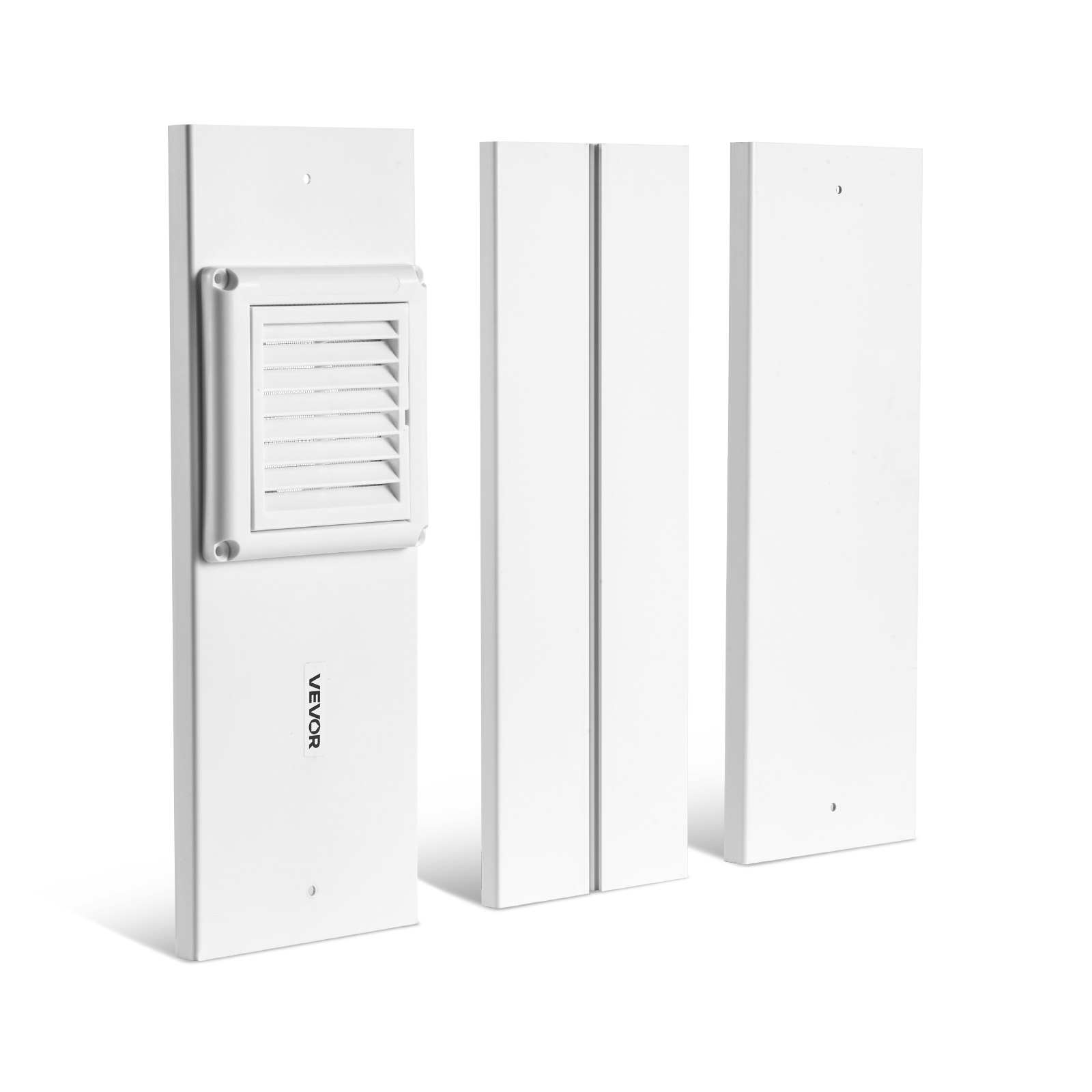 Okenný Set Pre Sušičku Vevor 4 Palce, Nastaviteľný Panel, Biely Pvc