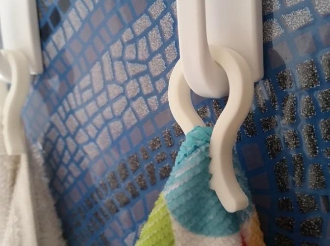 Uchwyt Klips na ręcznik Kolor biały 2 szt. Marka inna