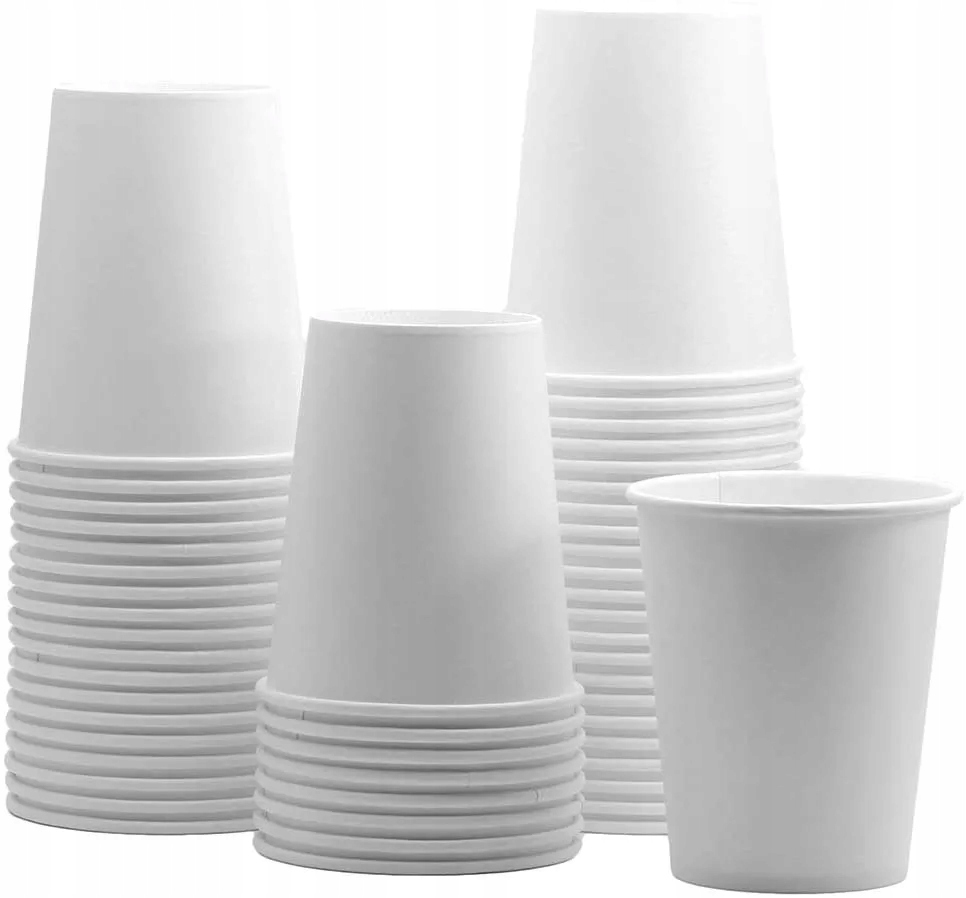 

Kubki papierowe białe jednorazowe do herbaty 180ml