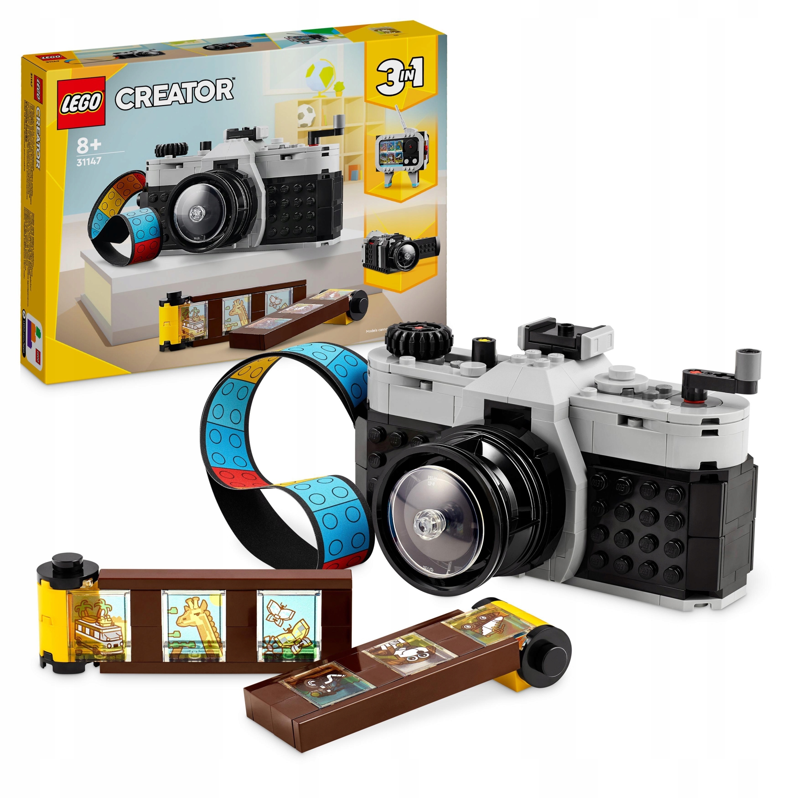 Lego Creator Aparat Fotograficzny W Stylu Retro Zestaw 3W1 Kamera Telewizor