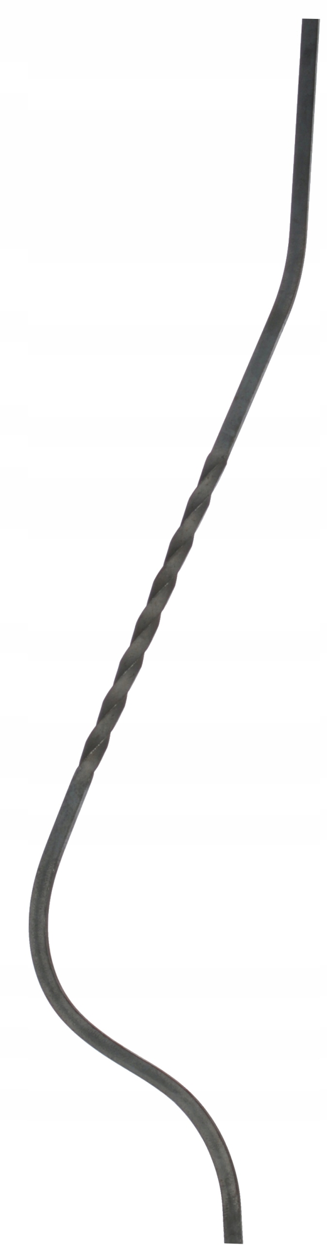 

tralka kręcona 75cm z kwadratu 12x12, elementy kut