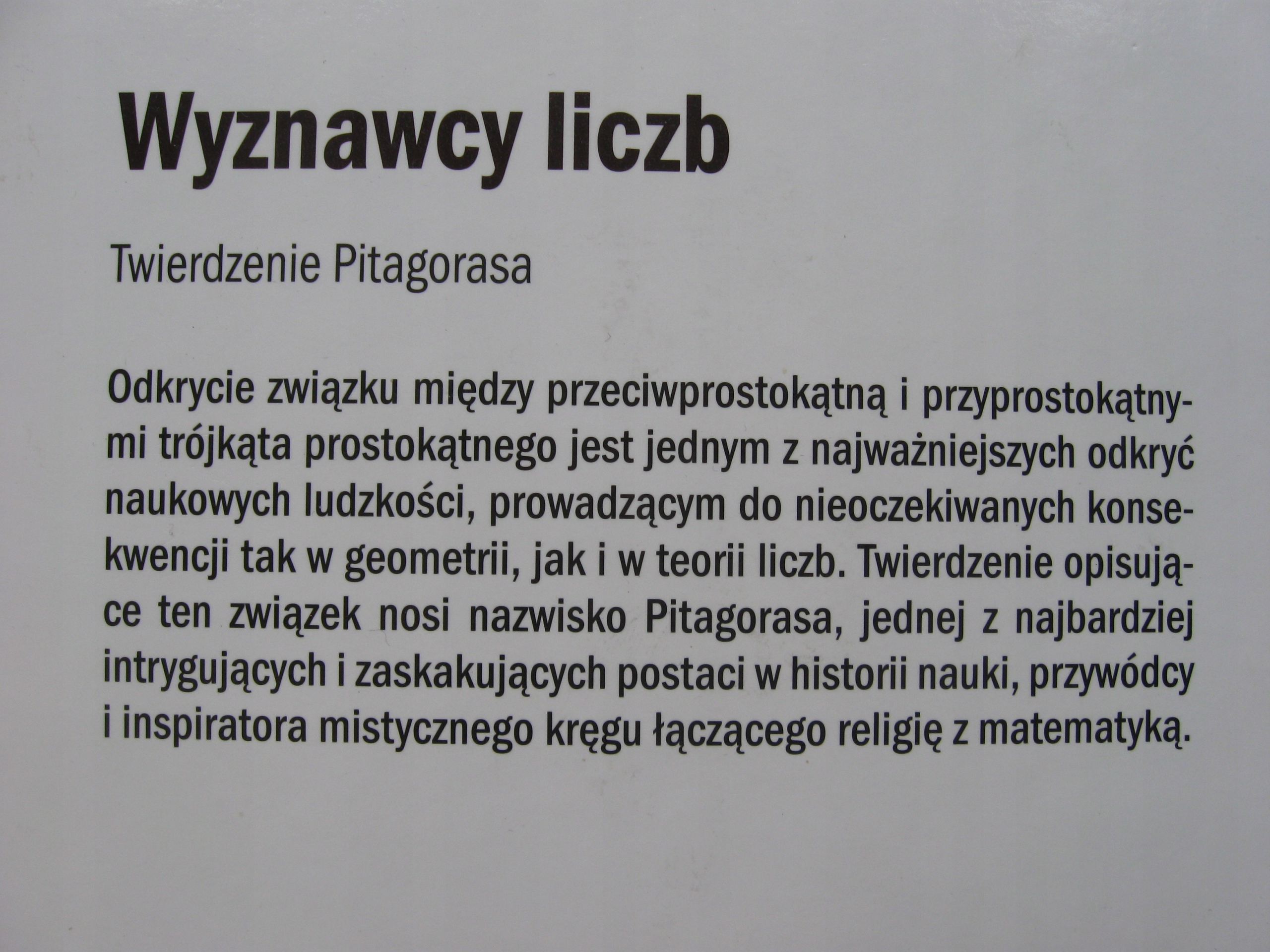 WYZNAWCY LICZB Twierdzenie Pitagorasa Okładka twarda