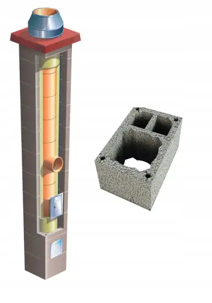 Keramický systémový komín Brata Premium SW2 fi 180 4 m 36x55 cm, zateplený