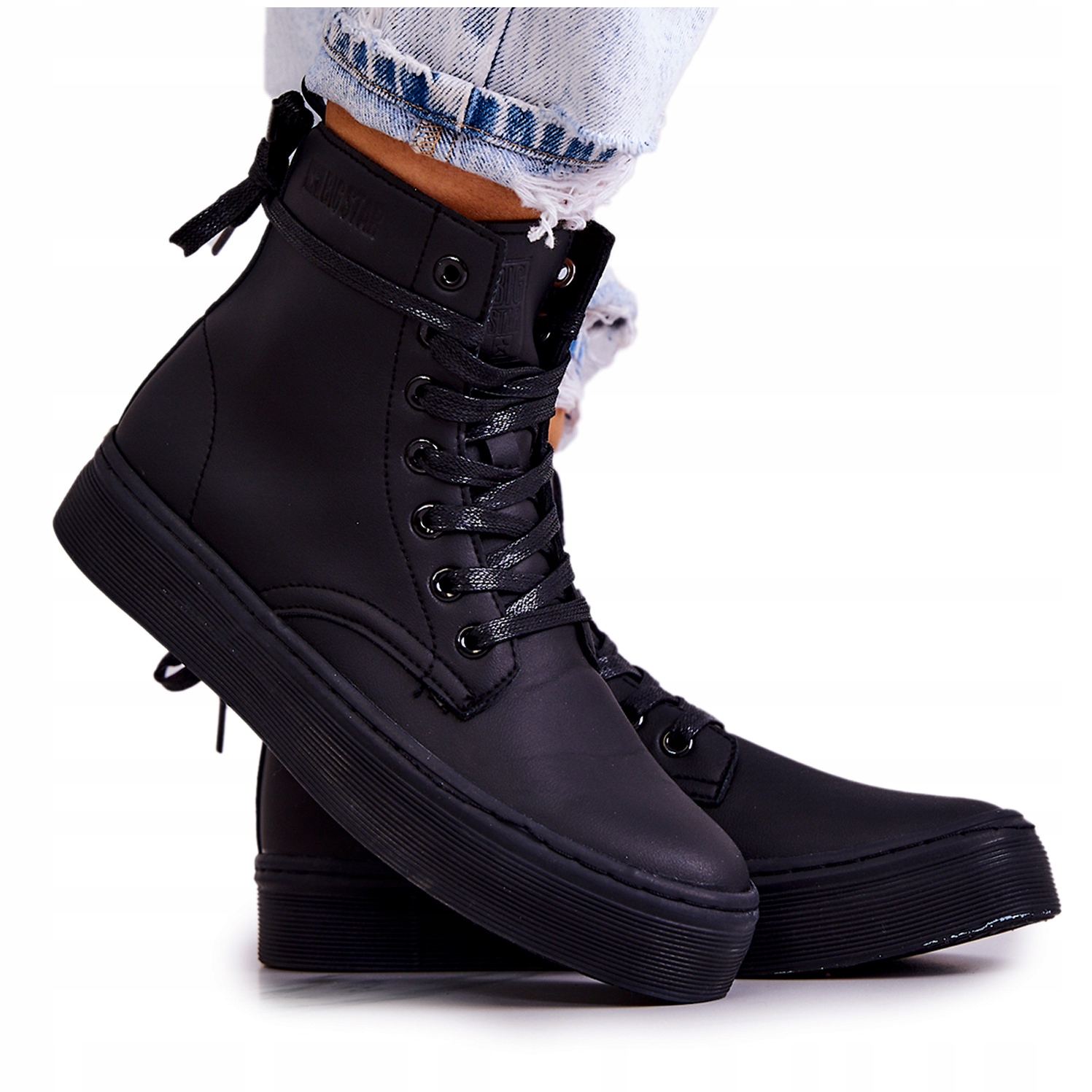 

Wysokie Trampki Big Star II274096 Czarne 38