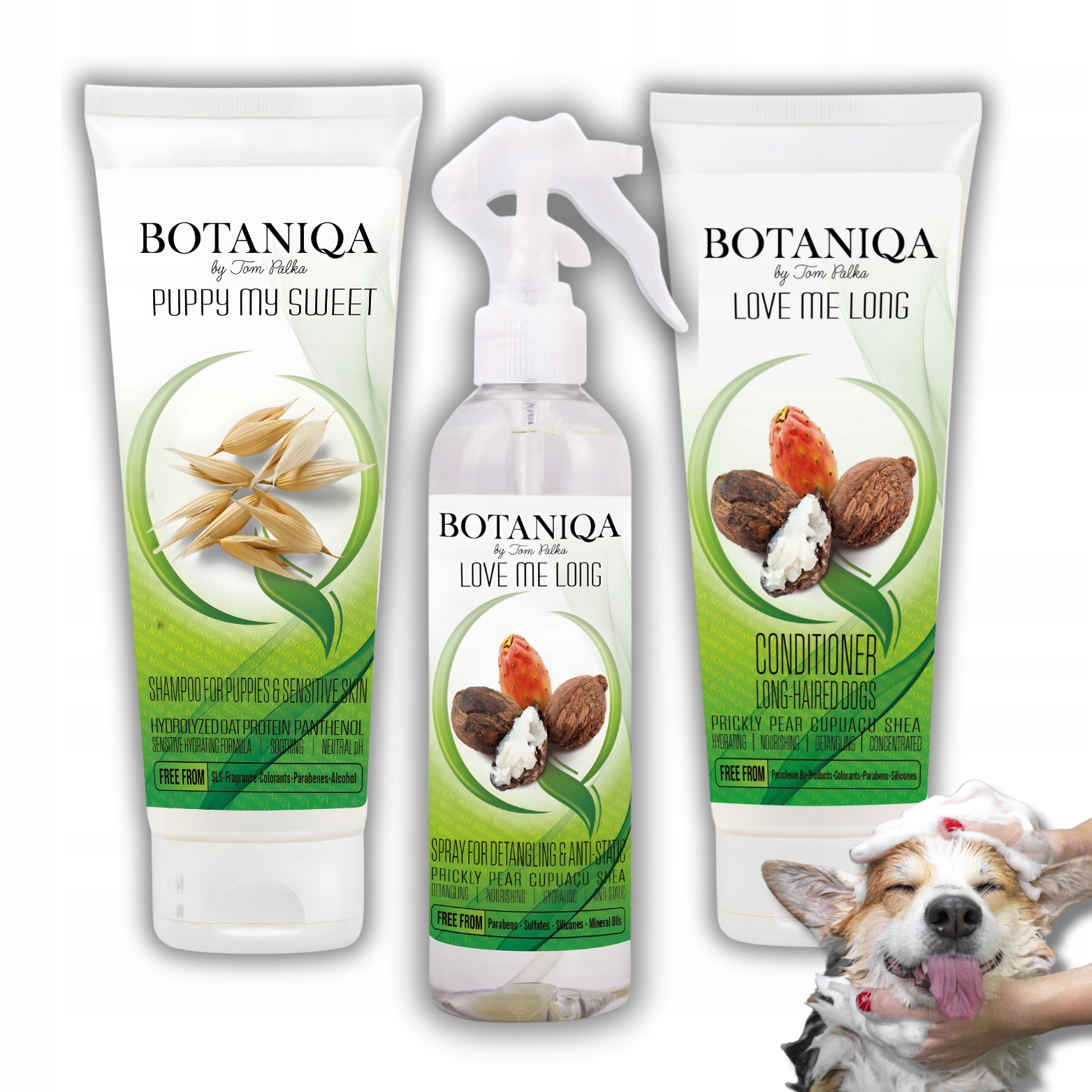 Levně Šampon kondicionér sprej Puppy My Sweet Botaniqa Set Pro Štěně