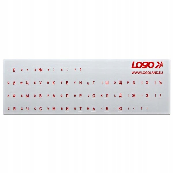 Logo Naklejki na keyboard, alfabet rosyjski (369)