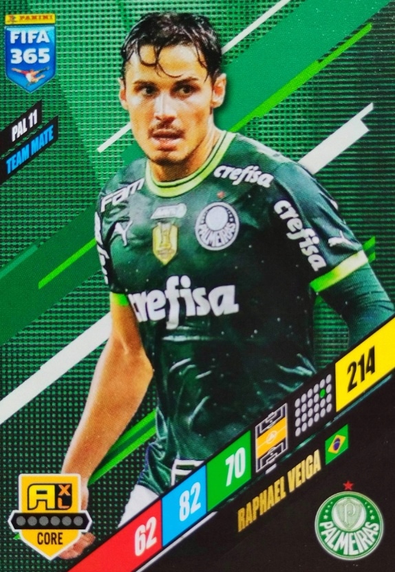Raphael Veiga Palmeiras Fifa Adrenalyn 365 Panini