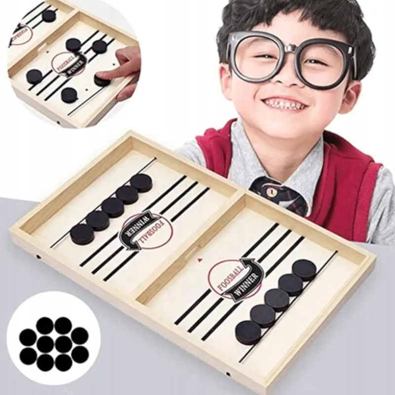 DREWNIANA GRA ZRĘCZNOŚCIOWA PIŁKARZYKI CYMBERGAJ fast sling slingpuck Marka inna