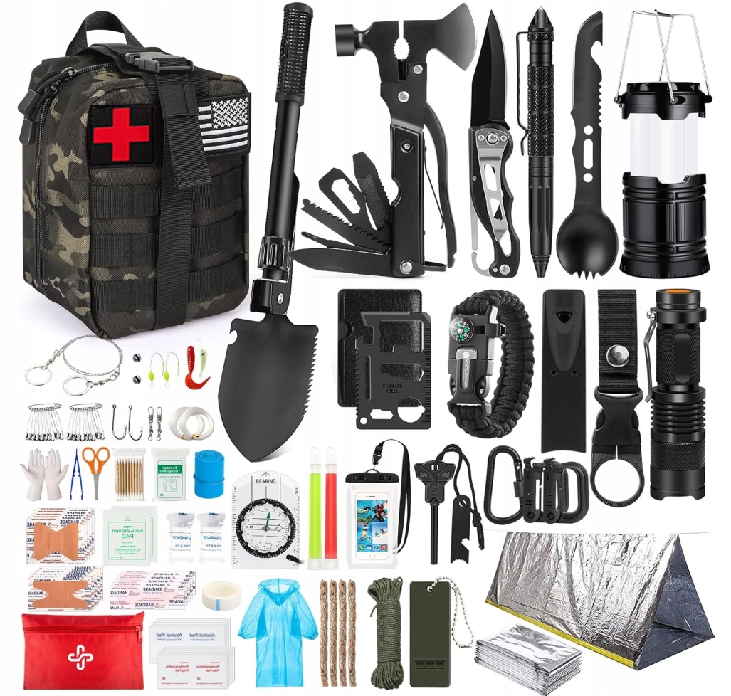 Survivalowy Zestaw Przetrwania 196w1 Survival, Outdoor, Ratunkowy