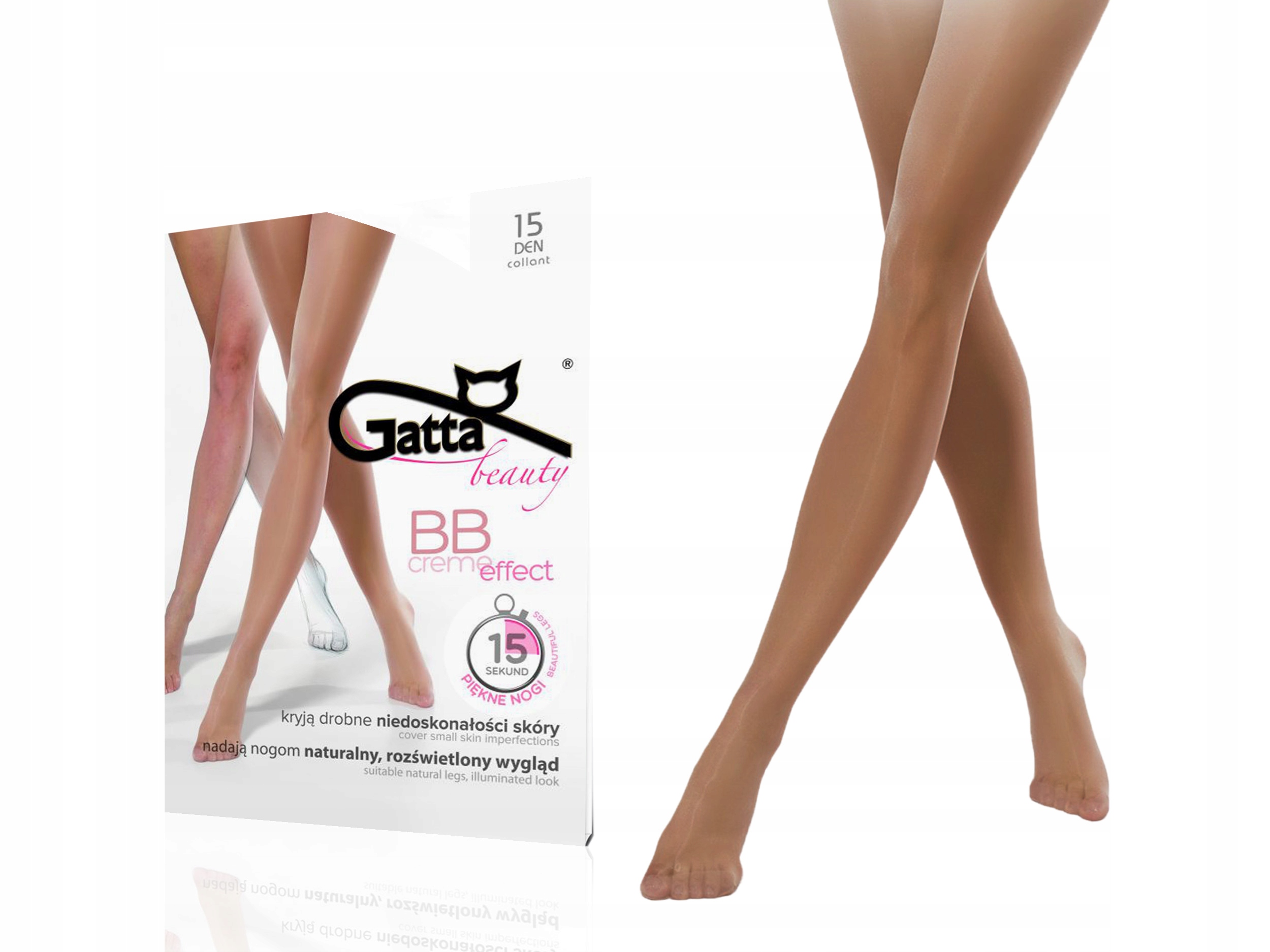 

Gatta rajstopy Bb Creme Effect, 15 den, golden 3-M