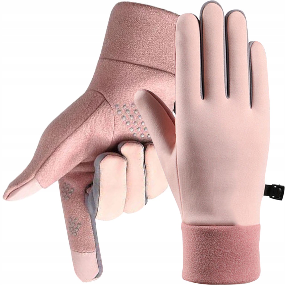 RĘKAWICZKI DOTYKOWE ZIMOWE CIEPŁE GRUBE OCIEPLANE NIEPRZEMAKALNE SPORTOWE