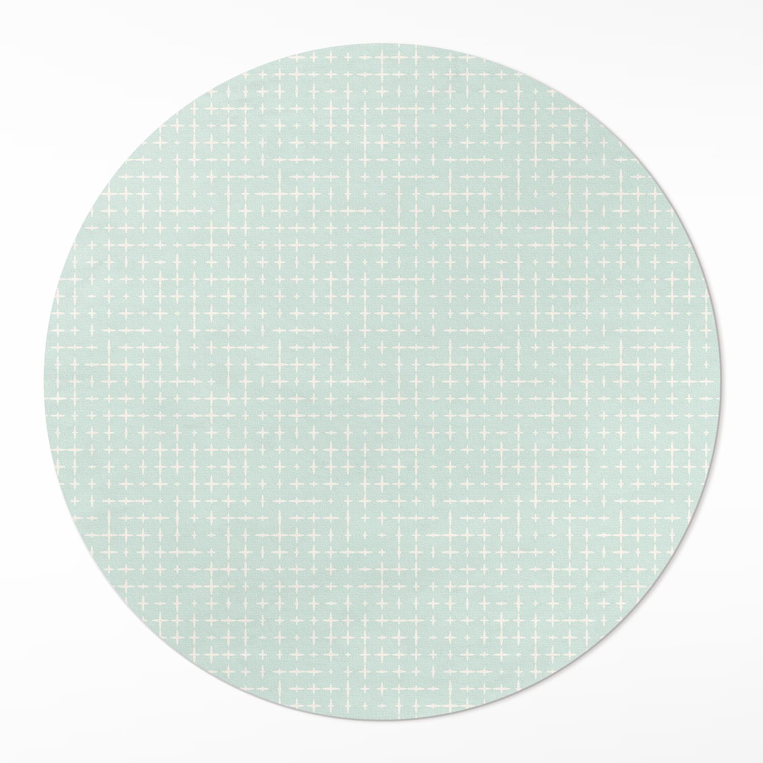 Okrúhly vinylový koberec pod stôl Jemná mozaika geometrický vzor ⌀ 150 cm