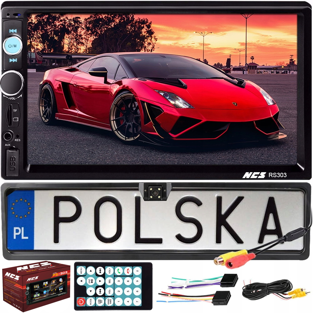 Autorádio Obrazovka 7' 2DIN Usb Kamera Sd Bt