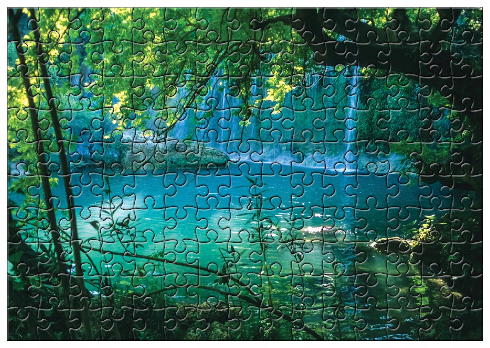 Vliesová fototapeta Vodopád příroda harmonie les relaxace 254x184 lepidlo