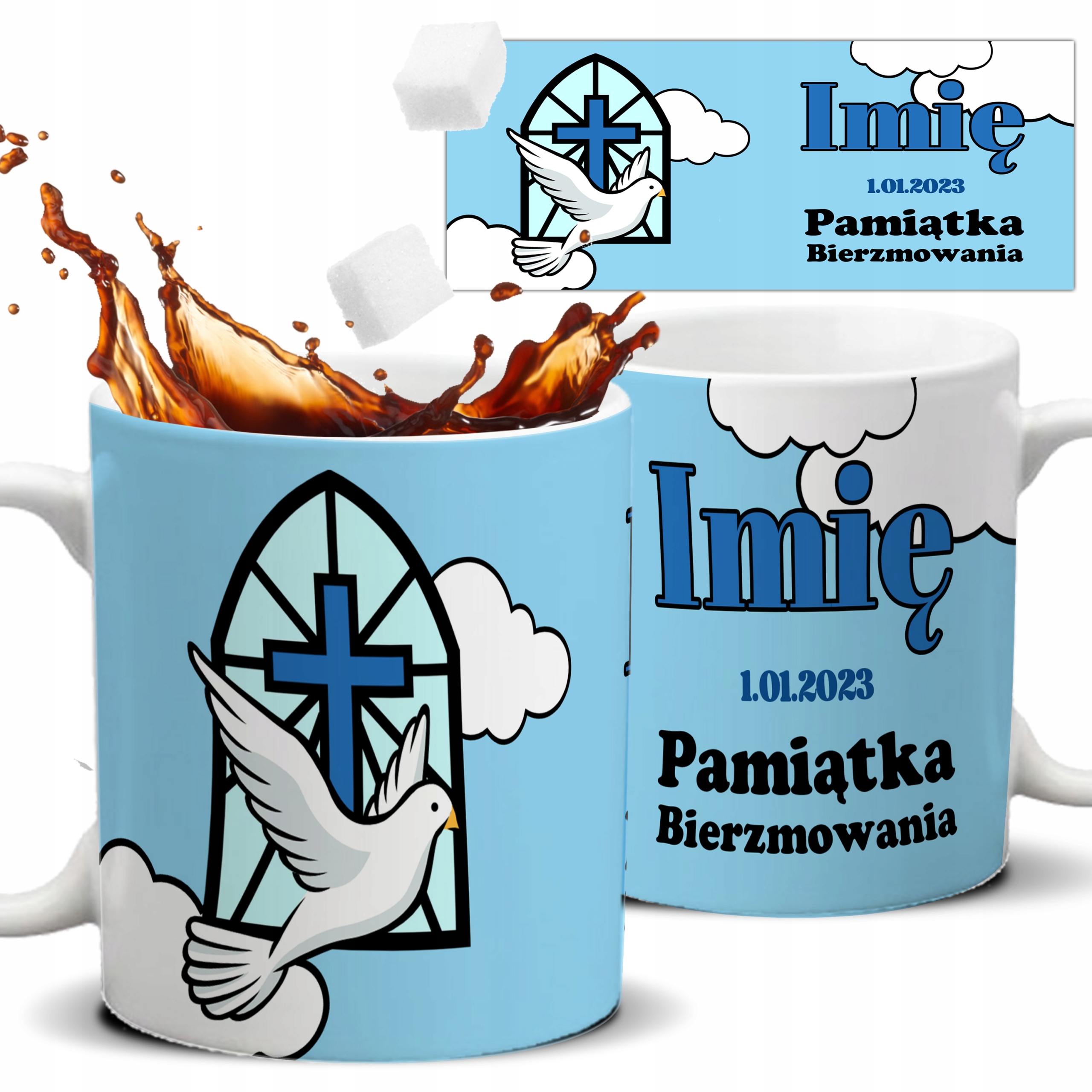 

Kubek Na Pamiątkę Sakramentu Bierzmowania Imię