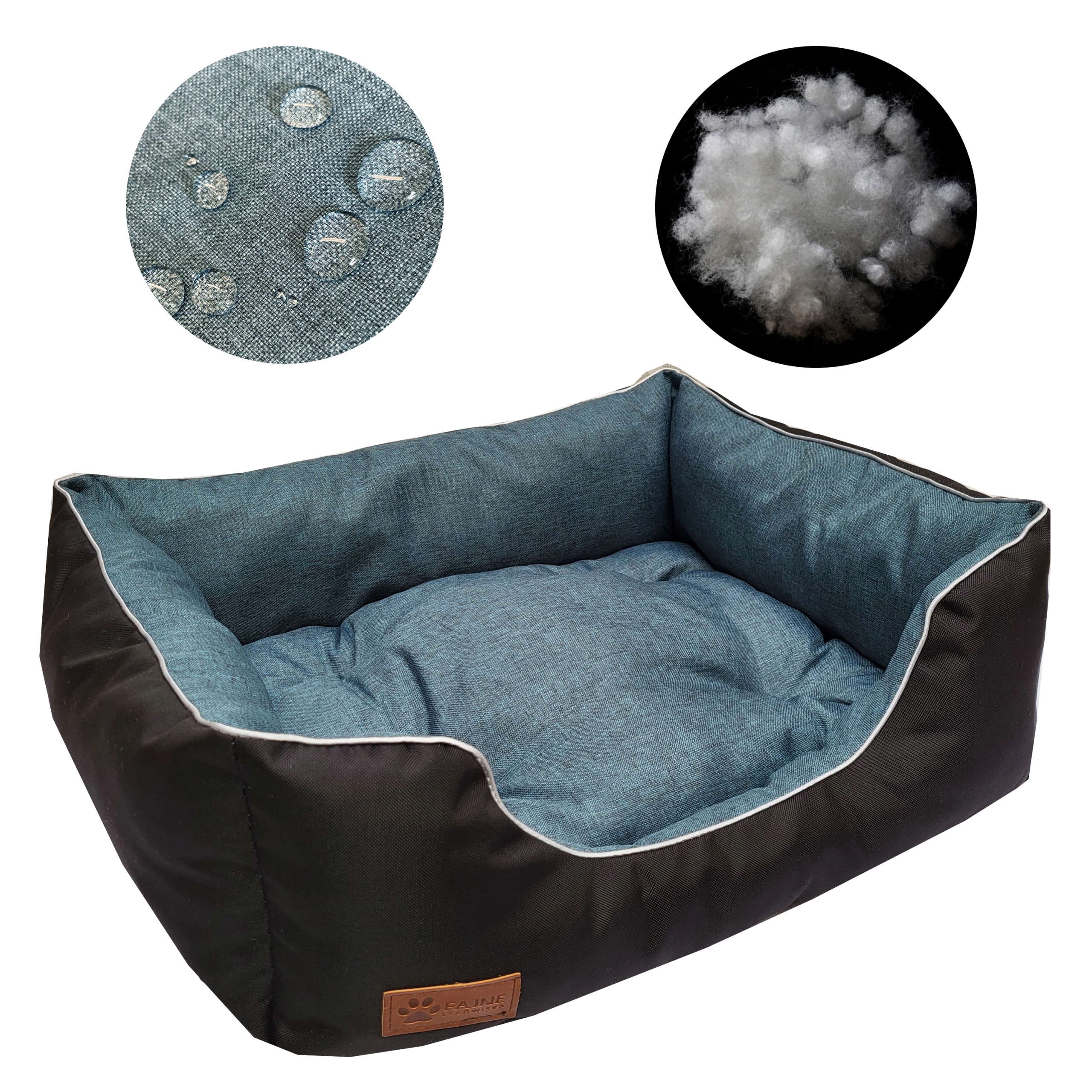 Levně Pelíšek pro malého psa s polštářem 60x50 potah Voděodolné