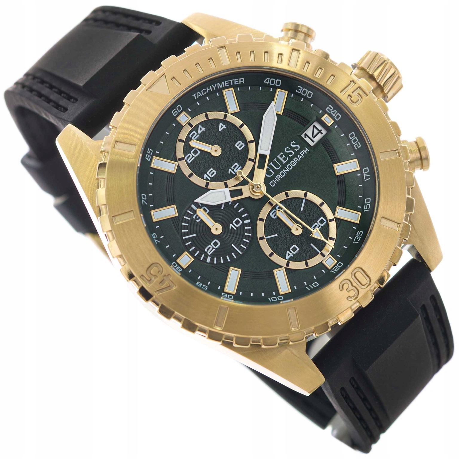 Pánské Hodinky Guess GW0967G2 Defender Černé Na Řemínku Datumovka Neobrite