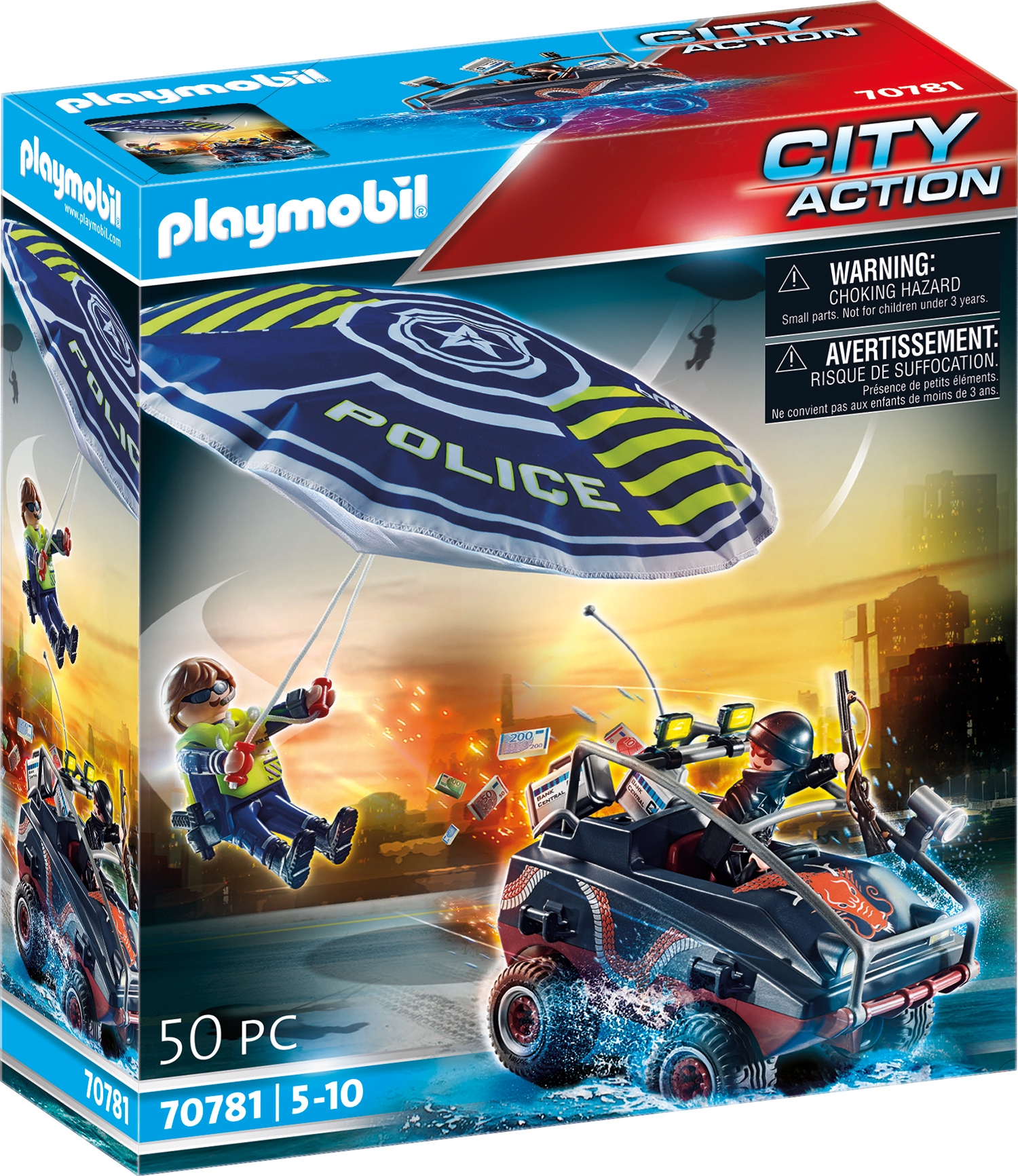

Playmobil 70781 Amfibia Policyjny spadochron City