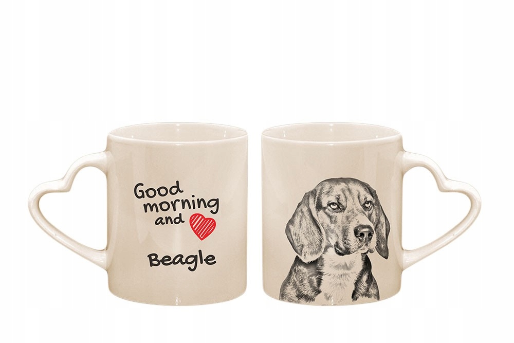 

Beagle Kubek ceramiczny serce z nadrukiem
