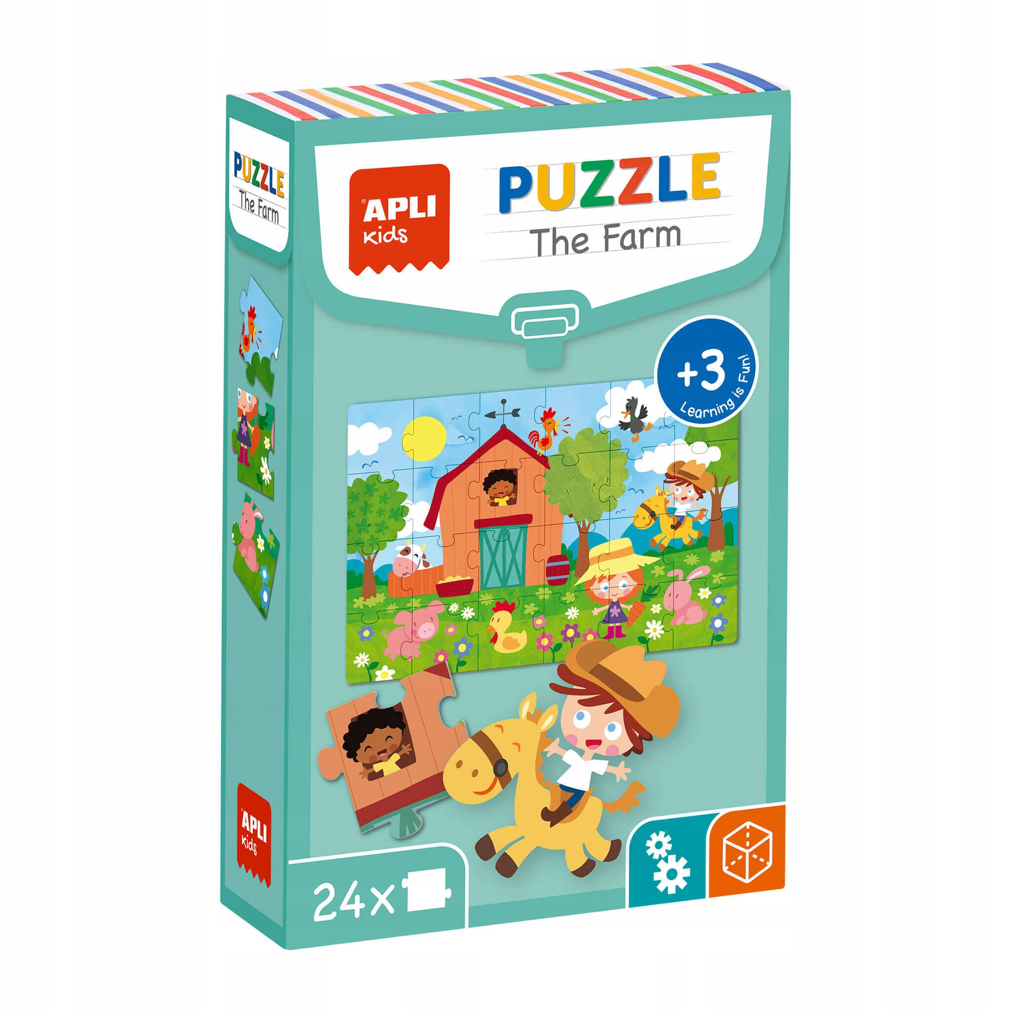 

Puzzle edukacyjne 24 elementy Apli Kids Farma