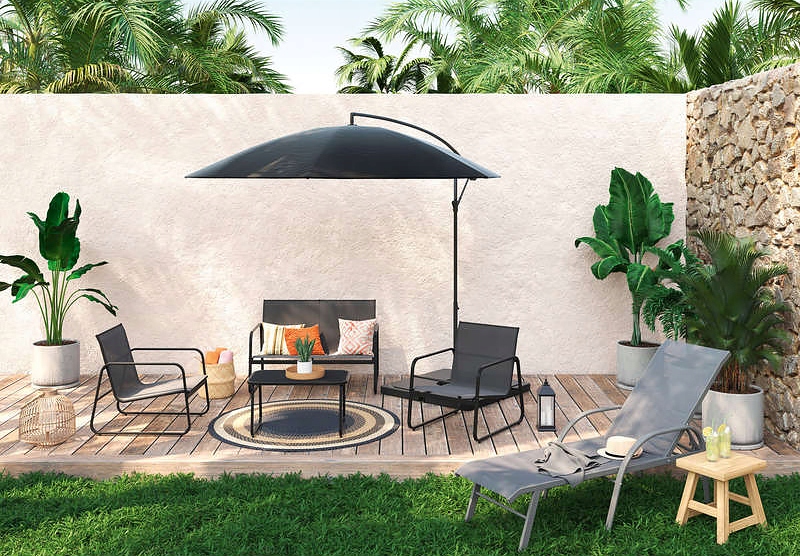 MEBLE DO OGRODU NA BALKON TARAS NUGRI KOMPLET 4 Linia Nugri