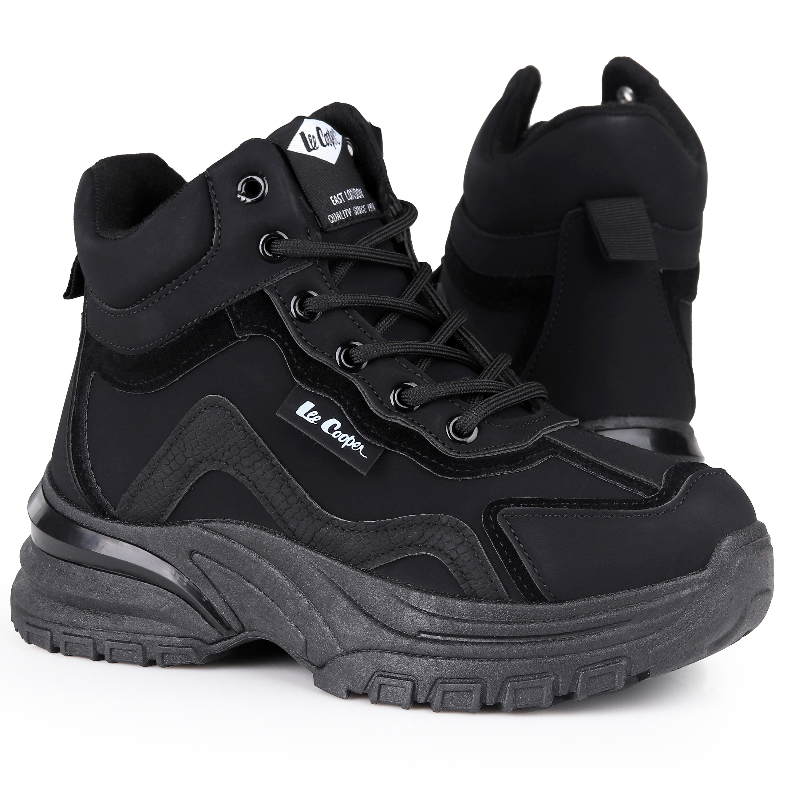 Buty damskie, sportowe, zimowe Lee Cooper Black OCIEPLANE