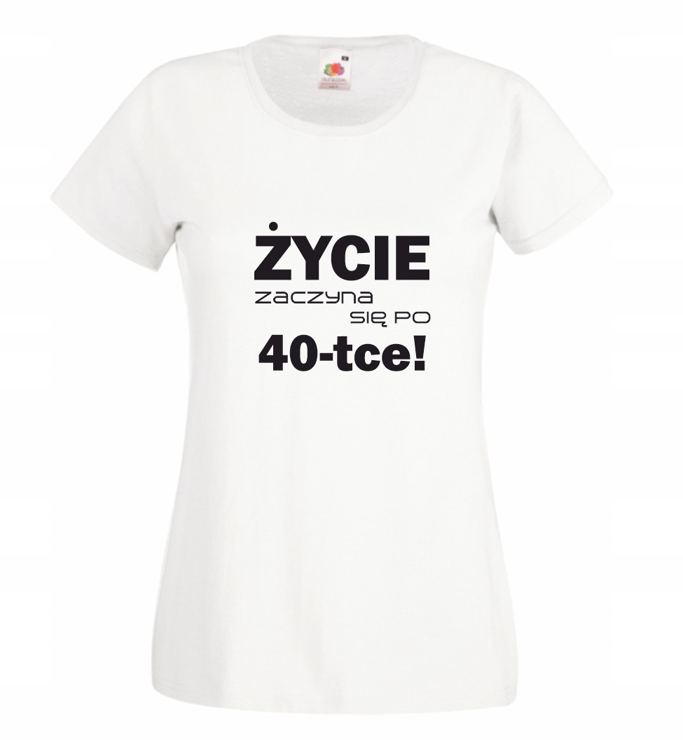 

Koszulka damska Życie Zaczyna Się Po 40 r XXL