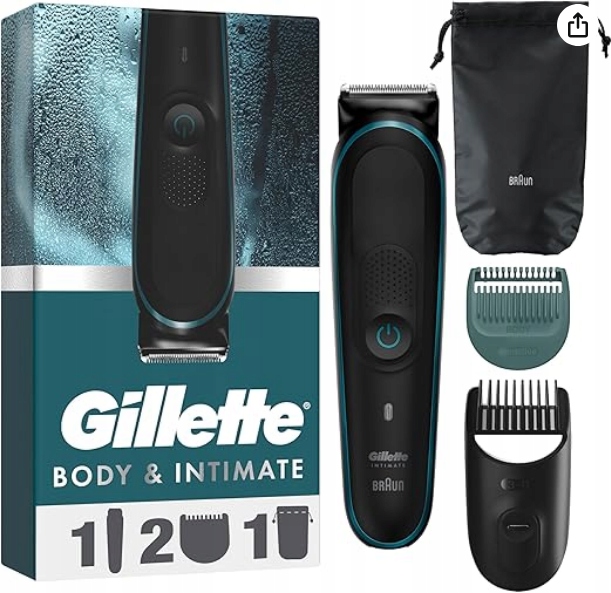 Maszynka do stref intymnych Golenia Gillette Intimate i5 Wodoodporna