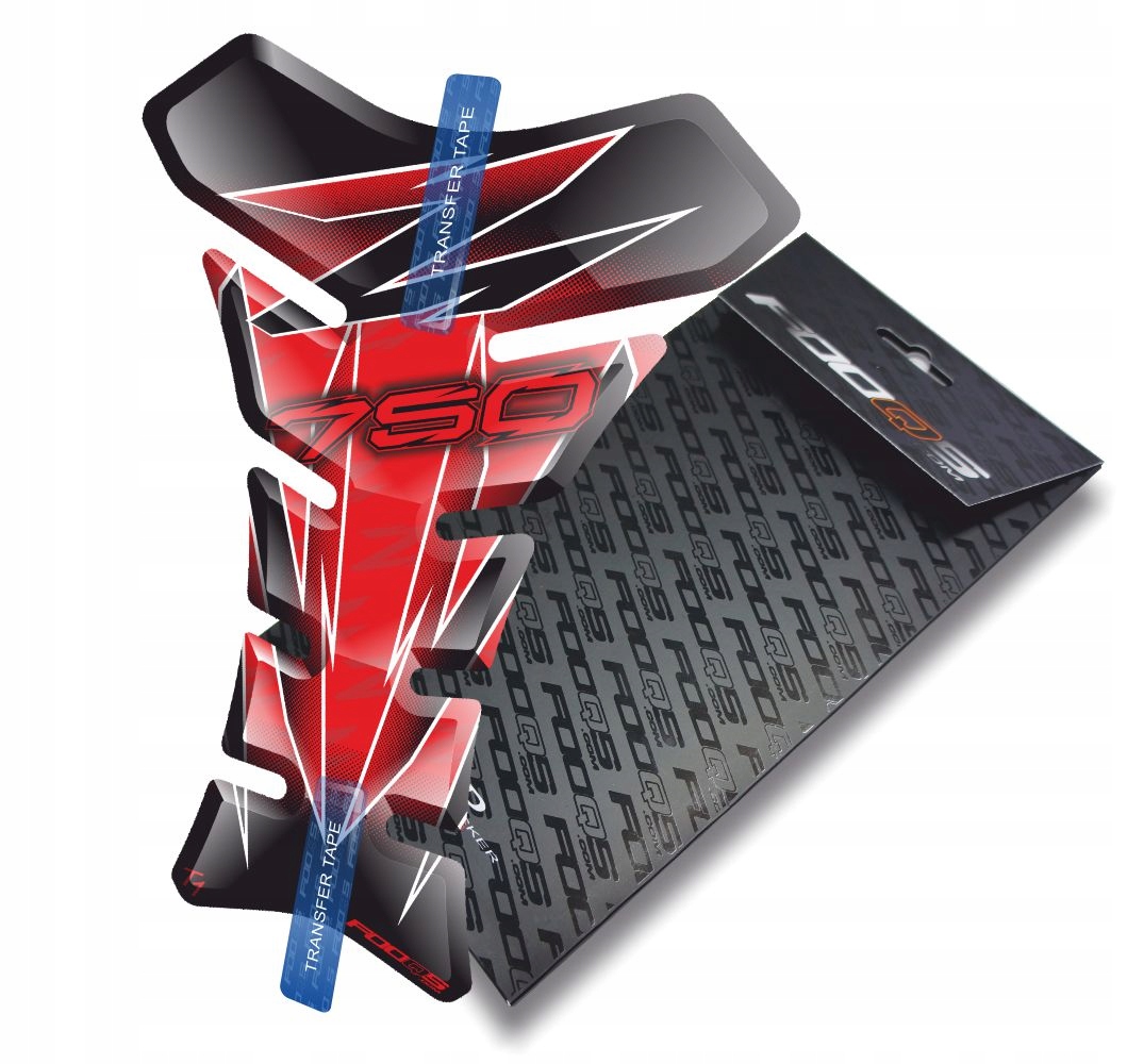 Tank-pad od firmy Fooqs pro Kawasaki Z-750 Červený