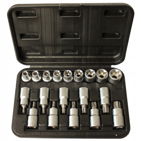 

Nasadki I Końcówki Torx E10-24, T20-T70 1/2"