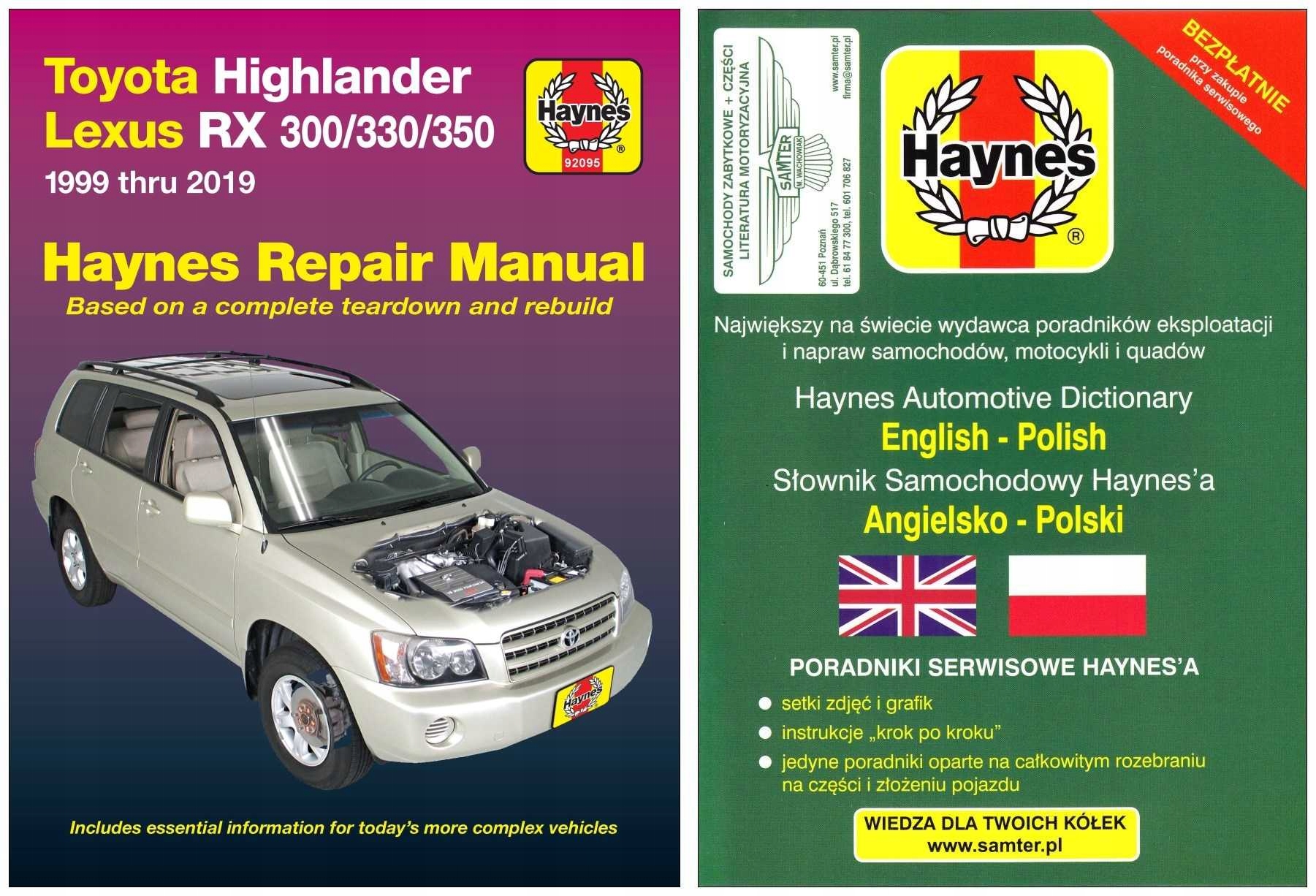 Toyota Highlander Lexus RX 300 RX330 RX350 1999-19