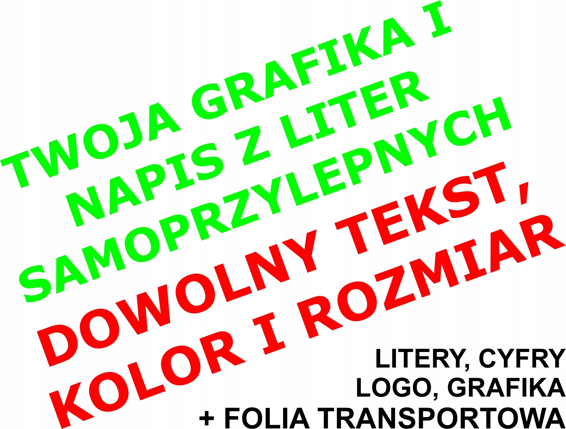 

Litery Napisy Naklejki Reklama Na Szybę Samochód