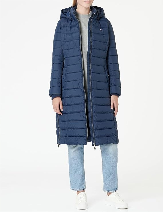 Tommy Hilfiger Originální Kabát Tmavě Modrý S Kapucí Xs 7BA