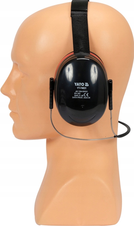 NAUSZNIKI NAKARKOWE SŁUCHAWKI WYGŁUSZAJĄCE BHP OCHRONNIKI SŁUCHU 31DB Waga 250 g