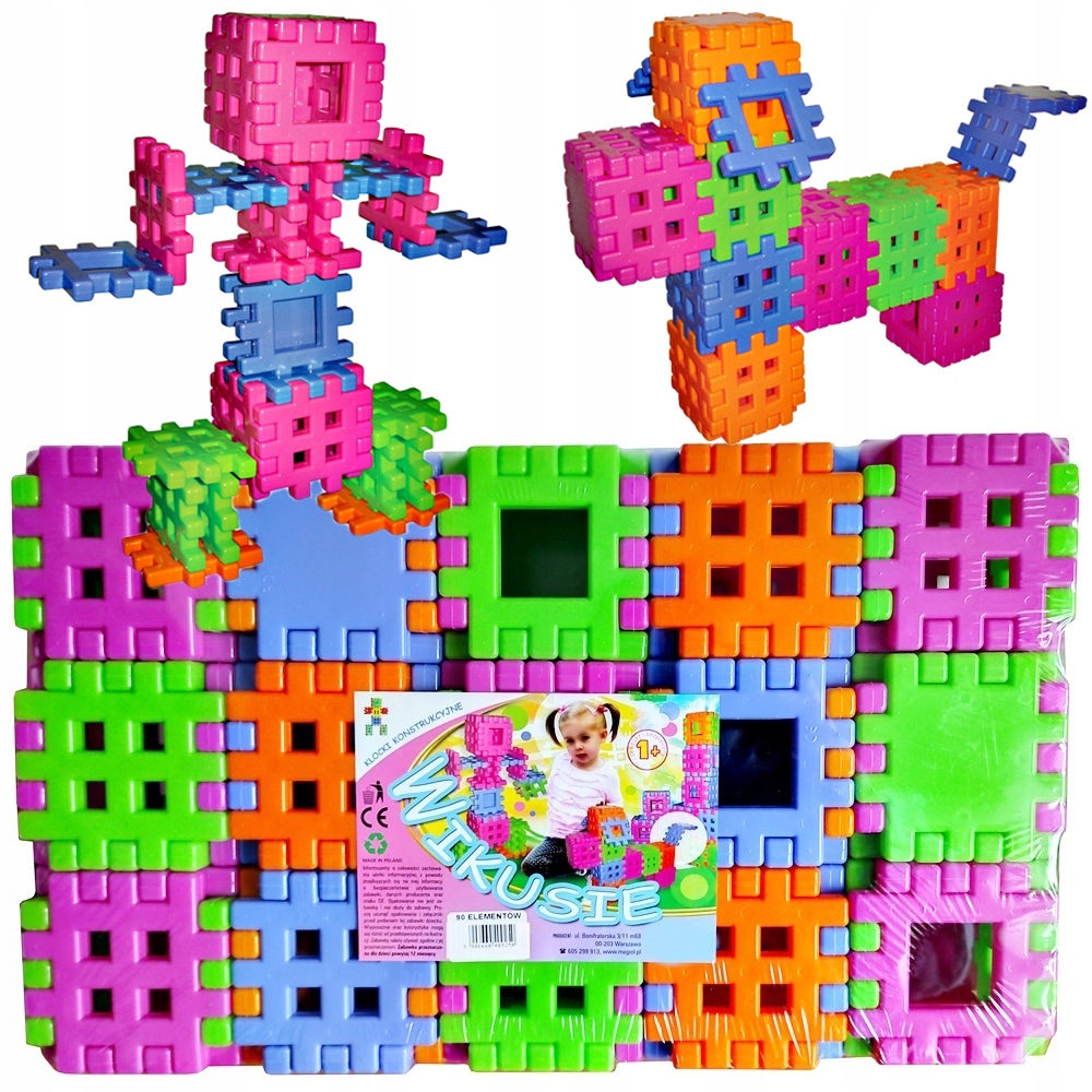 

Wafle Klocki Konstrukcyjne Kostka Wikusie 90 El Pl