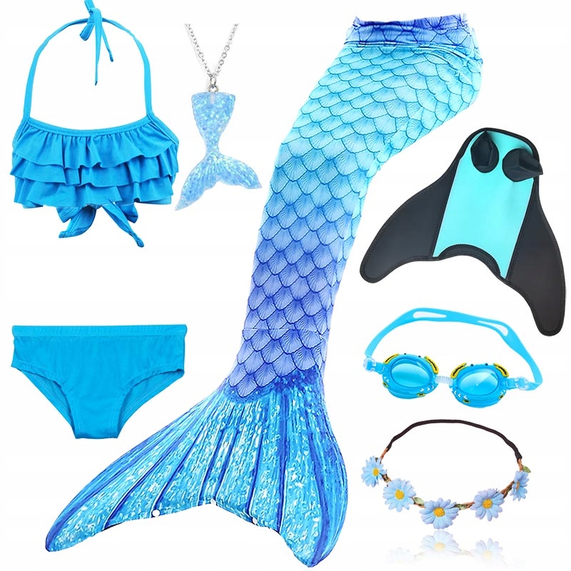 STRÓJ KĄPIELOWY OGON SYRENY ARIEL SYRENKA Płetwą