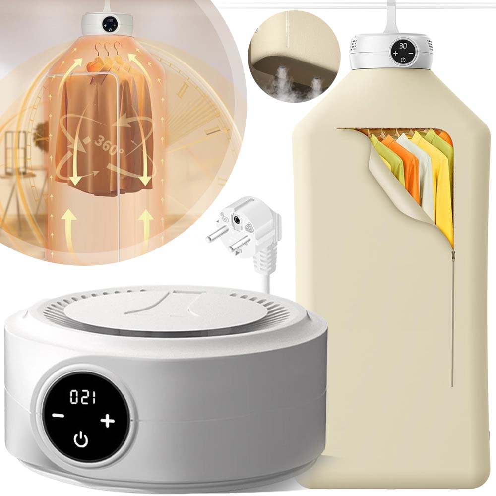 Levně Mini Elektrická Sušák Oblečení Inteligentní Sterilizace Praktická 360°