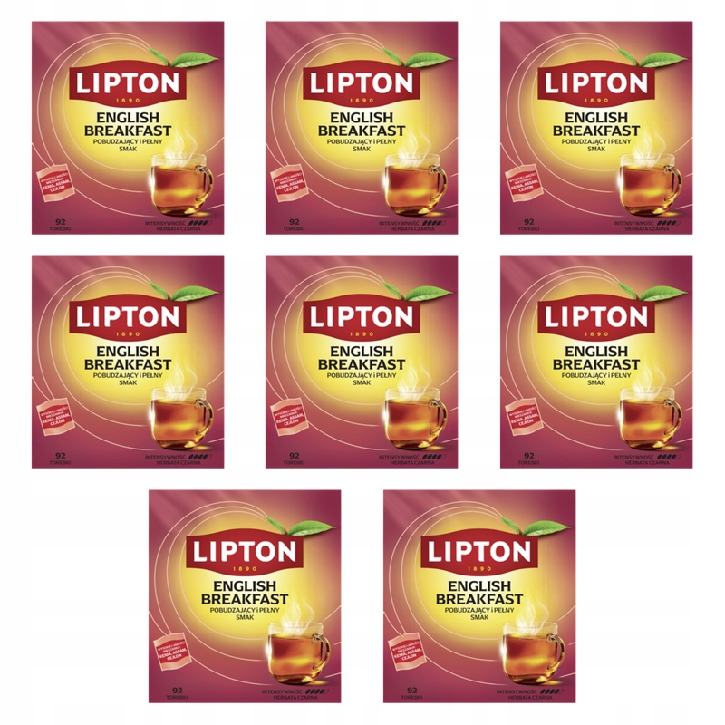 Lipton English Breakfast čaj (92 sáčků) X8