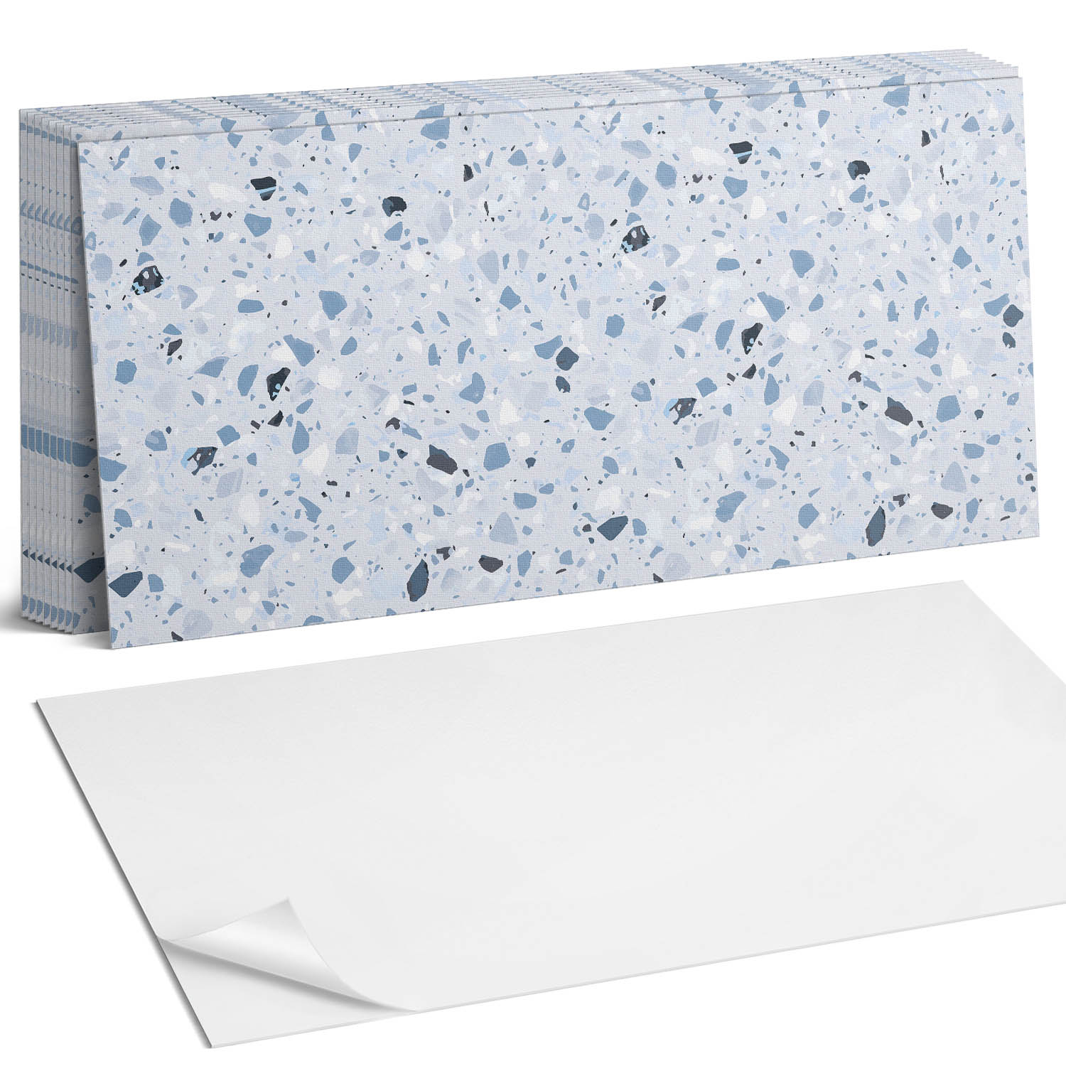 Sada dlaždic Vinyl Fragmenty kamenů v uměleckém stylu 10 x 40 x 20 cm
